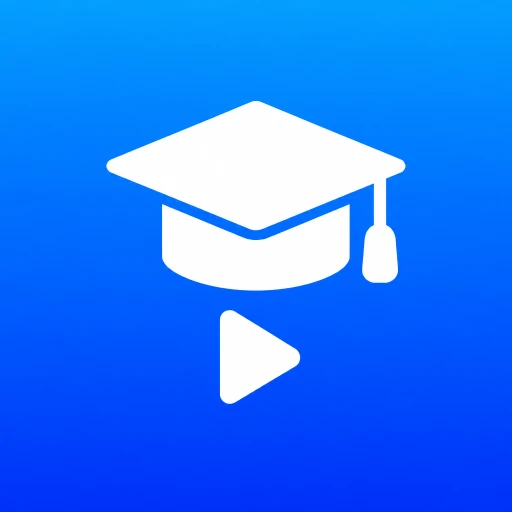 Blue online courses app icon