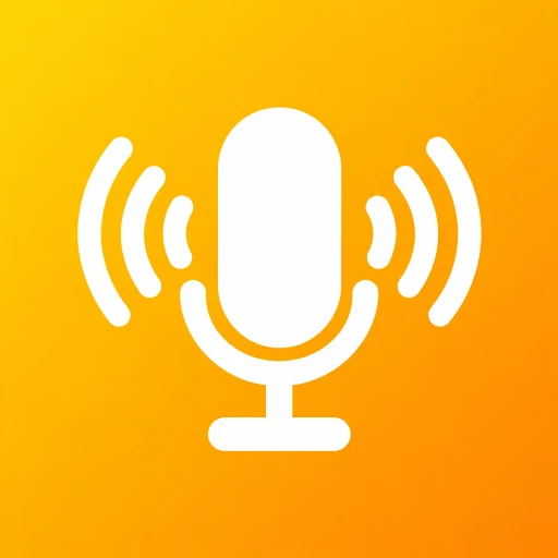 Gold podcast microphone app icon
