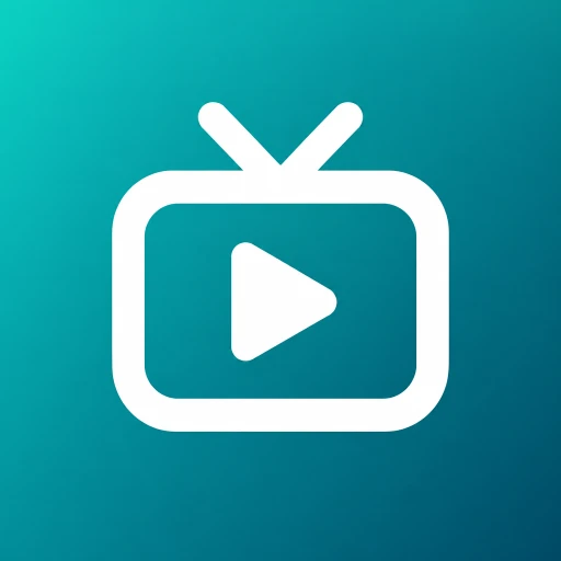 Teal video streaming app icon