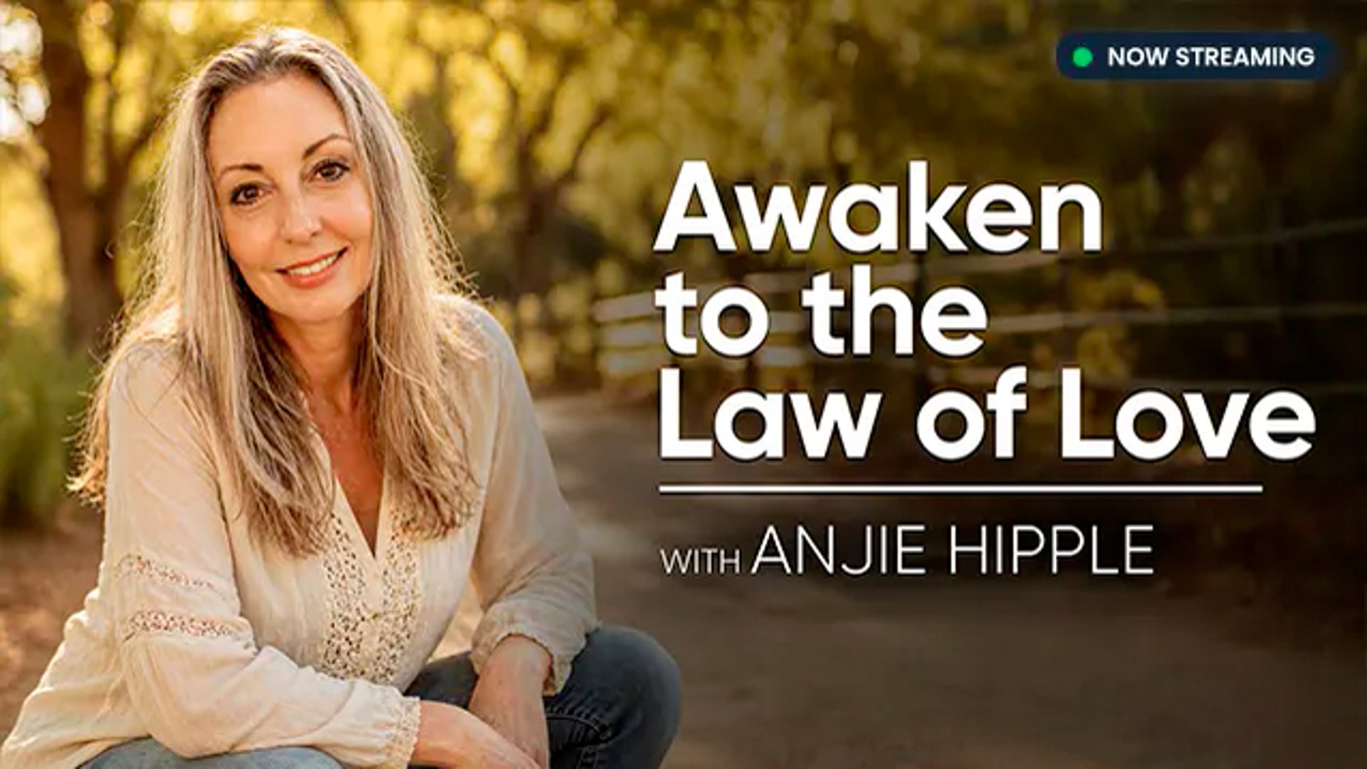 Anjie Hipple, guide of the free masterclass Awaken to the Law of Love